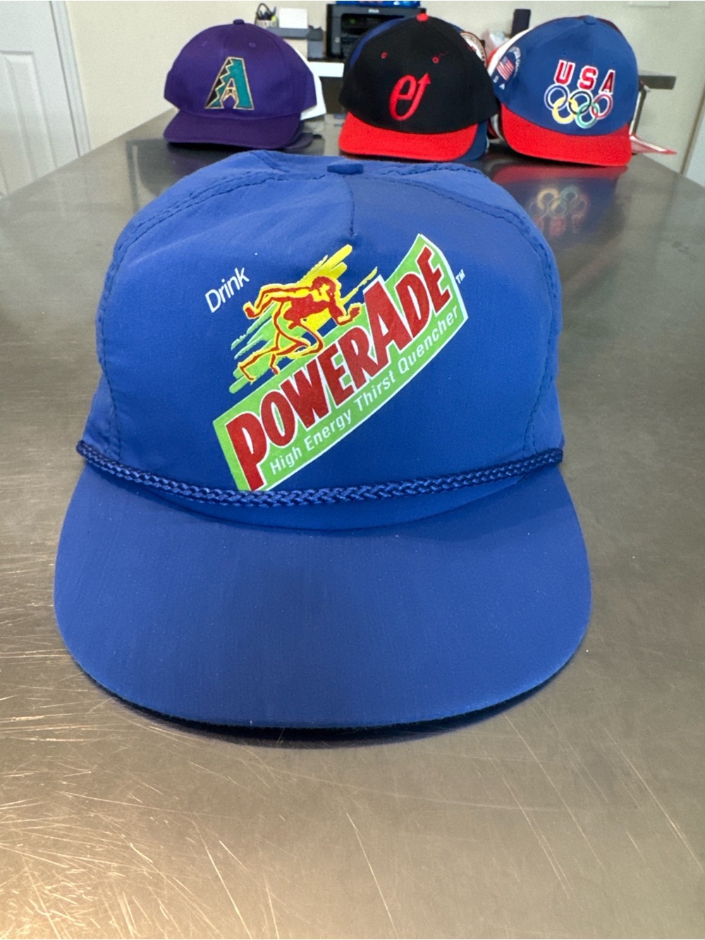 Vintage Powerade blue snapback hat